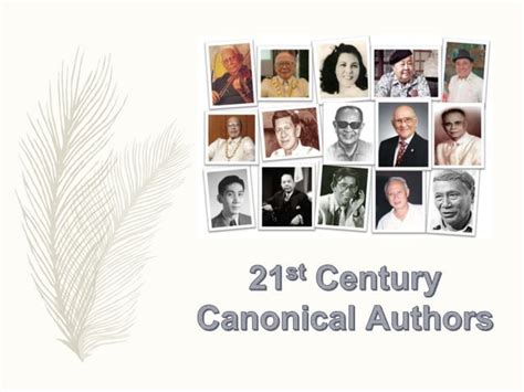 21st Century Canonical Authors .